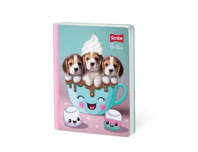 Cuaderno Cosido Huellitas doble Linea 100 Hojas Scribe