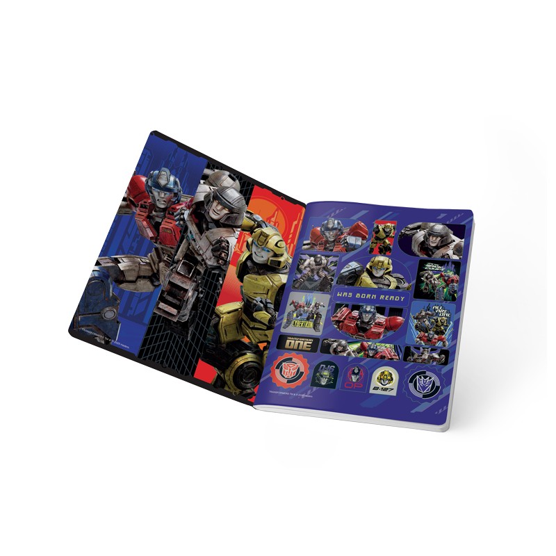 Cuaderno Cosido Transformers Master M+S Scribe 50 Hojas Doble Línea – Ferrocarril Preescolar