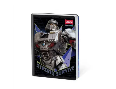 Cuaderno Cosido Transformers Master m+s Doble Linea 50 Hojas Scribe