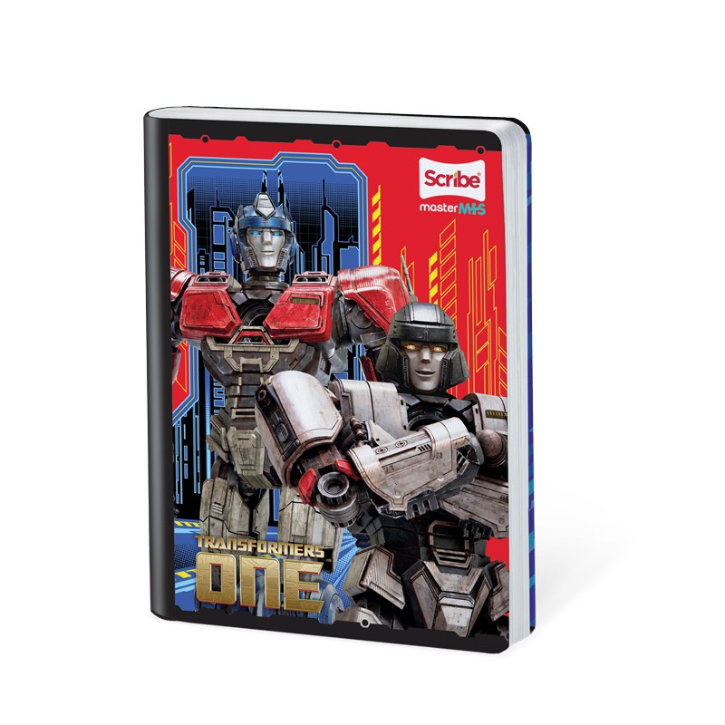 Cuaderno Cosido Transformers Master M+S Scribe 50 Hojas Doble Línea – Ferrocarril Preescolar