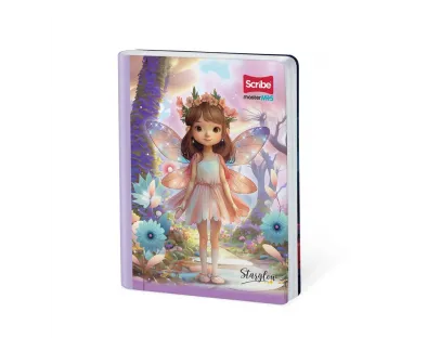 Cuaderno cosido STARGLOW cuadriculado 100 hojas Scribe