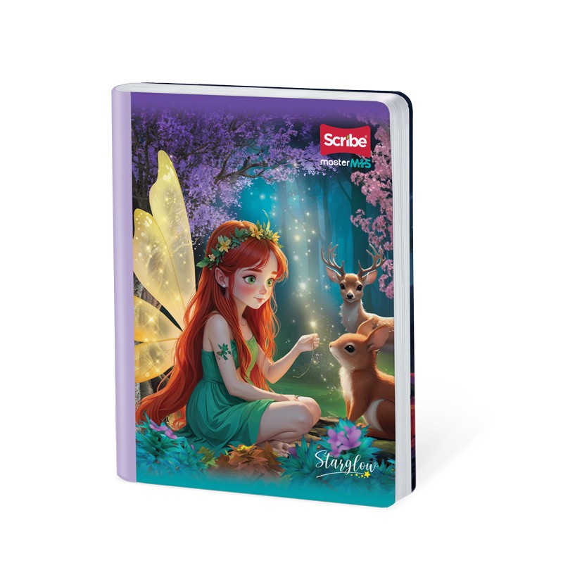 Cuaderno Cosido Starglow Scribe 100 Hojas Cuadriculado – Carátula Dura Plastificada