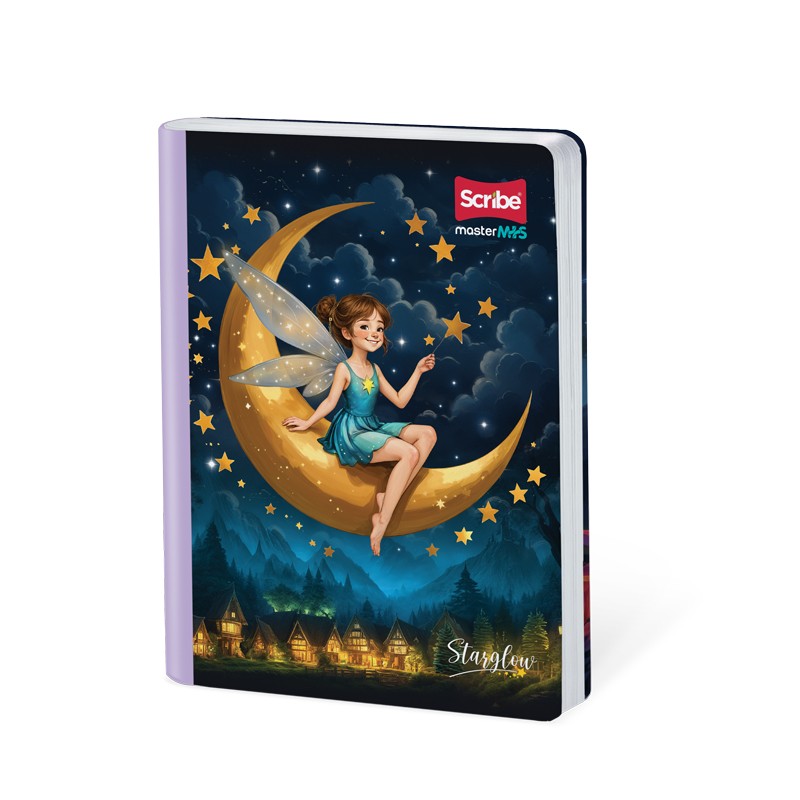 Cuaderno Cosido Starglow Scribe 100 Hojas Cuadriculado – Carátula Dura Plastificada