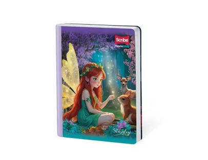 SCRIBE Notebook, double lined, 50 sheets, Starglow