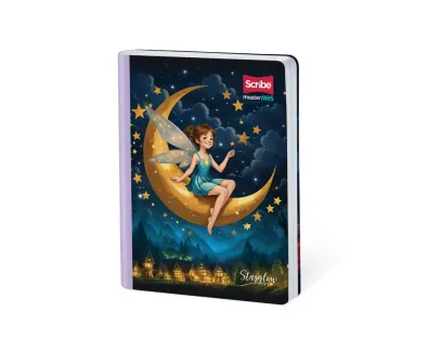SCRIBE Notebook, double lined, 50 sheets, Starglow
