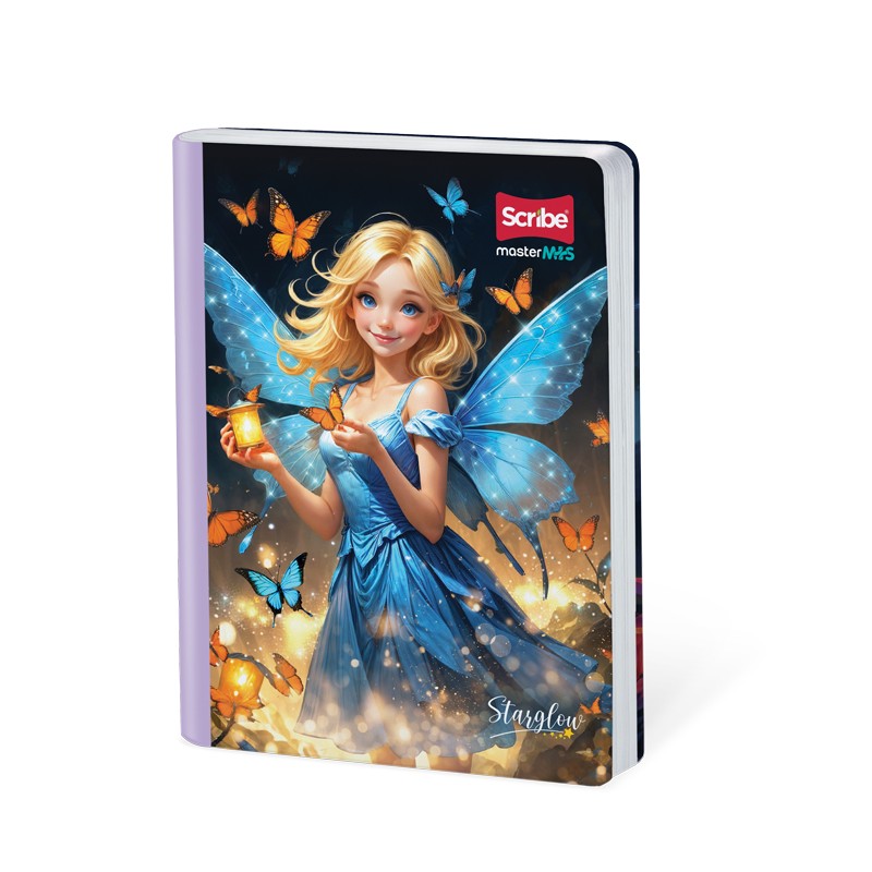 SCRIBE Notebook, double lined, 50 sheets, Starglow