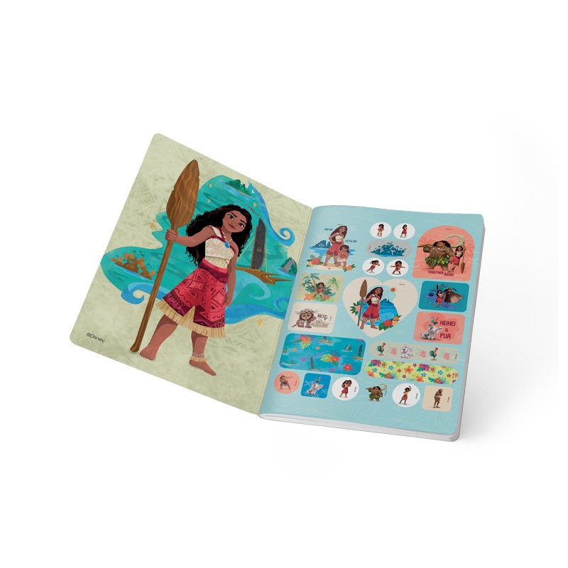 Cuaderno Cosido Moana Scribe 100 Hojas Cuadriculado – Carátula Dura Oficial Disney
