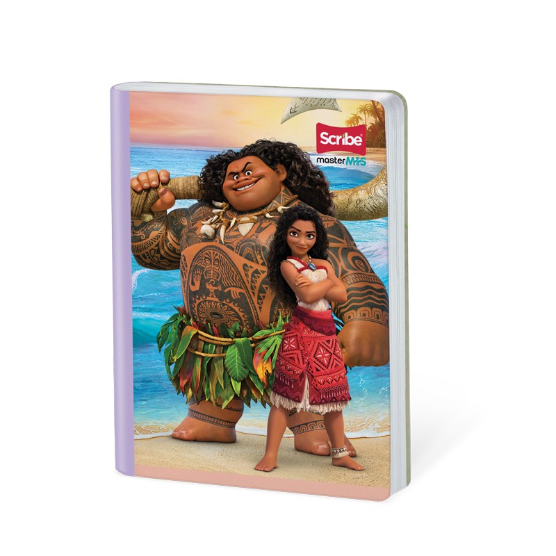 Cuaderno cosido Moana cuadriculado 100 hojas Scribe