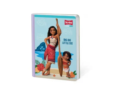 Cuaderno cosido Moana cuadriculado 100 hojas Scribe