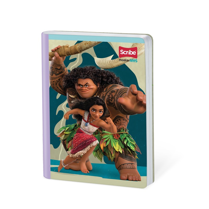 Cuaderno Cosido Moana Scribe 100 Hojas Cuadriculado – Carátula Dura Oficial Disney