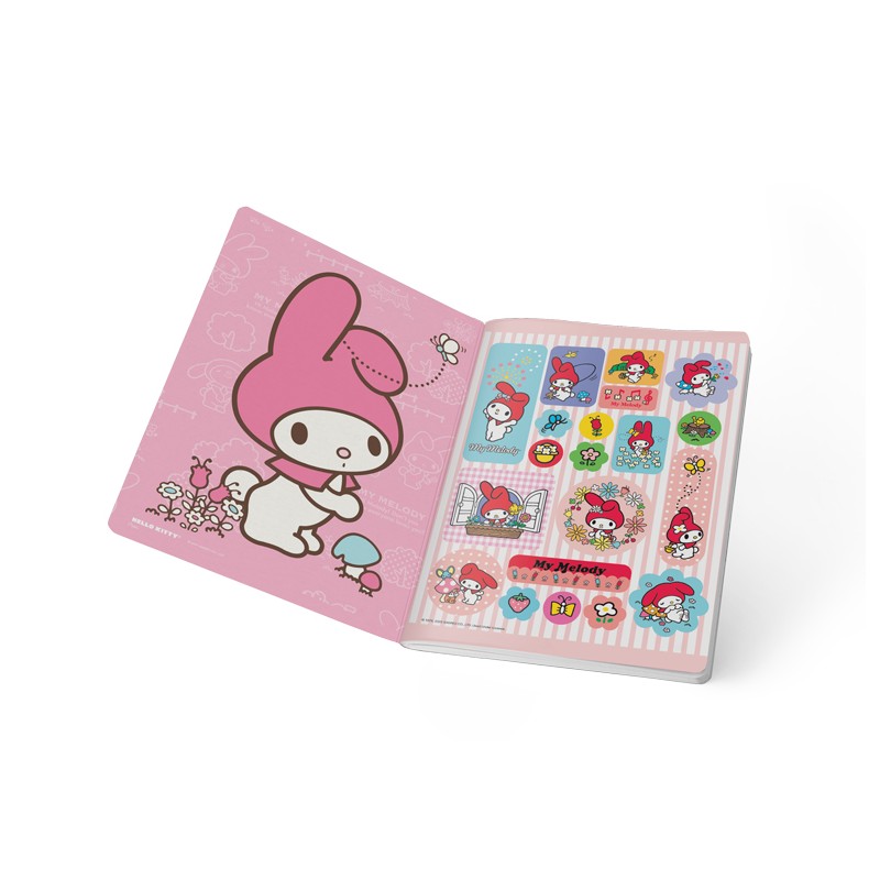 Cuaderno Cosido My Melody Cuadriculado 100 Hojas SCRIBE