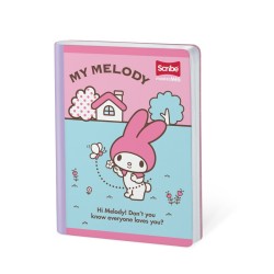 Cuaderno Cosido My Melody Cuadriculado 100 Hojas SCRIBE