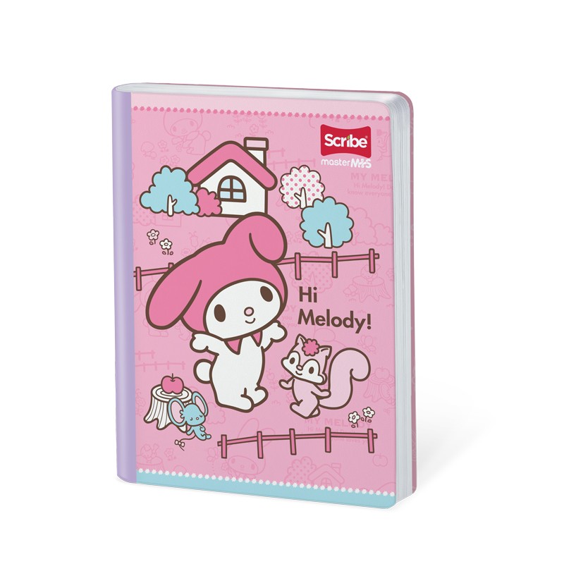 Cuaderno Cosido My Melody Cuadriculado 100 Hojas SCRIBE