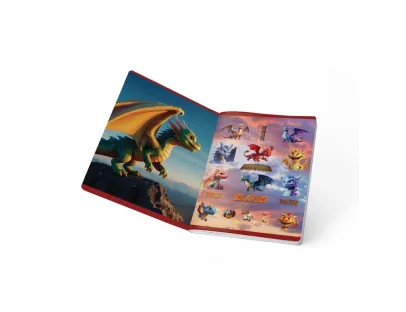 Cuaderno Cosido Dragones Doble Linea 100 Hojas Scribe