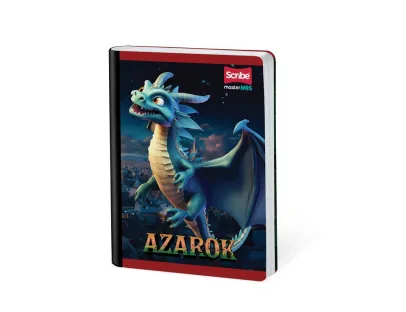 Cuaderno Cosido Dragones Doble Linea 100 Hojas Scribe