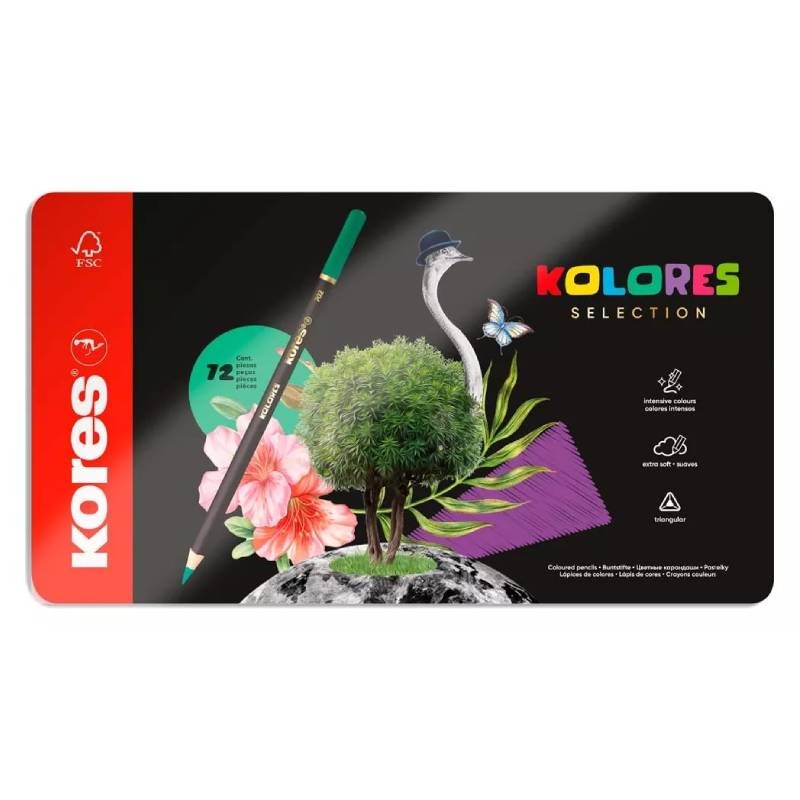 Color Kolores Selection X72 KORES - 72 Colores Profesionales en Estuche Metálico