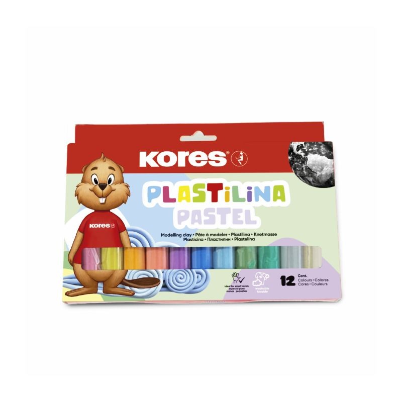 Kores modelling clay x12 pastel