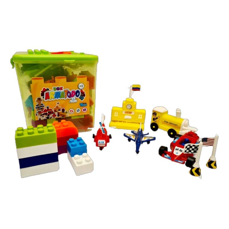 Box Arma Todo x106 Piezas | Caja Plástica – Juego de Construcción Creativa