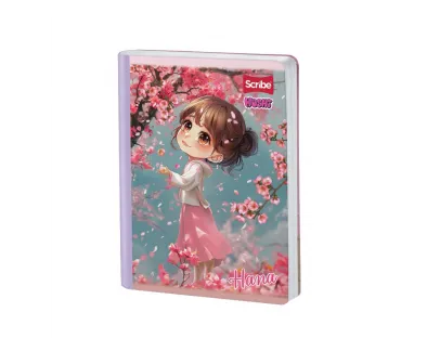 Scribe Notebook Sewing Grid 100 Leaves Hoshi