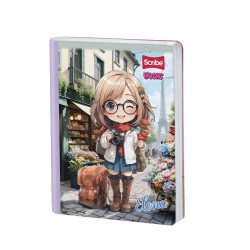 Scribe Notebook Sewing Grid 100 Leaves Hoshi