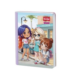 Scribe Notebook Sewing Grid 100 Leaves Hoshi