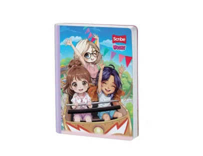 Cuaderno Cosido Hoshi Doble Linea 100 Hojas Scribe