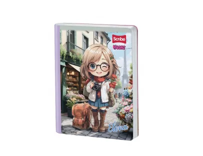 Cuaderno Cosido Hoshi Doble Linea 100 Hojas Scribe