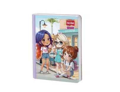 Cuaderno Cosido Hoshi Doble Linea 100 Hojas Scribe