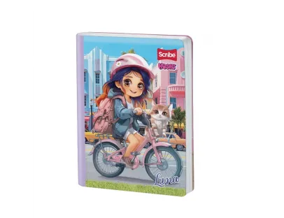 Cuaderno Cosido Hoshi Doble Linea 100 Hojas Scribe