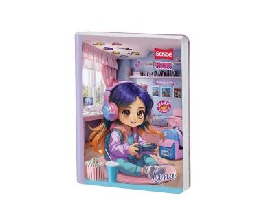 Cuaderno Cosido Hoshi Doble Linea 100 Hojas Scribe