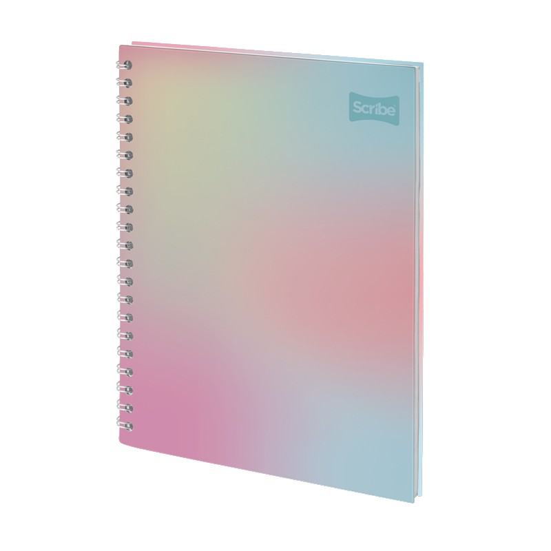 Cuaderno Argollado Scribe Master 105 Femenino – Cuadriculado Pasta Dura (Diseño Surtido)