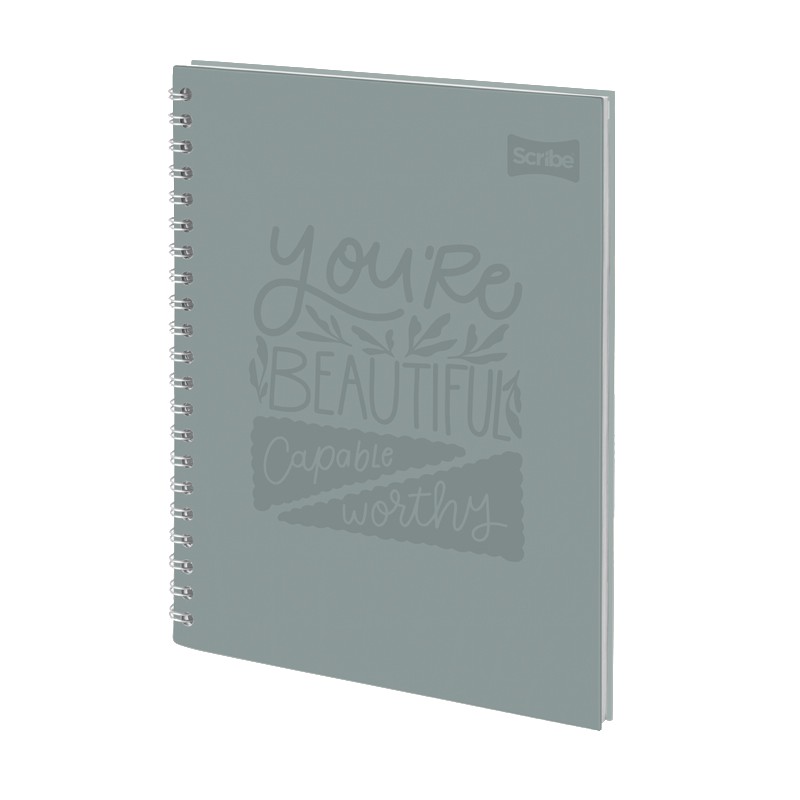 Cuaderno Argollado Scribe Master 105 Femenino – Cuadriculado Pasta Dura (Diseño Surtido)
