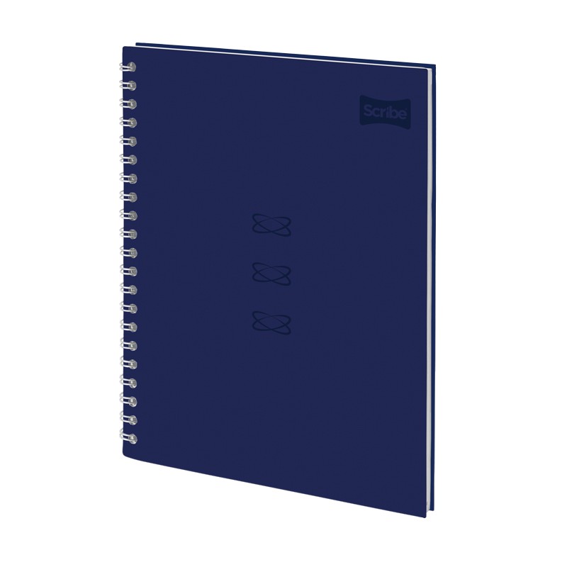 Cuaderno Argollado Scribe Master 105 Masculino Cuadriculado – Pasta Dura (Diseño Surtido)