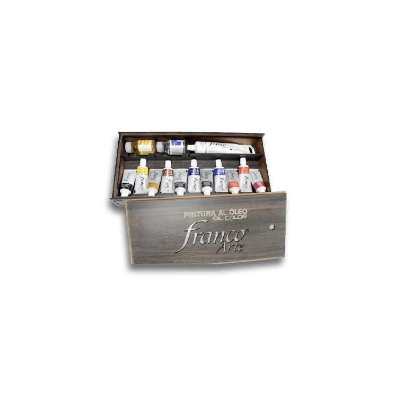 ESTUCHE EN MADERA ÓLEO FRANCO ARTE