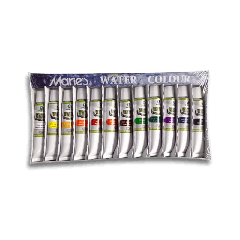 Acuarelas Marie’s 12 ml × 12 Colores – Set Profesional