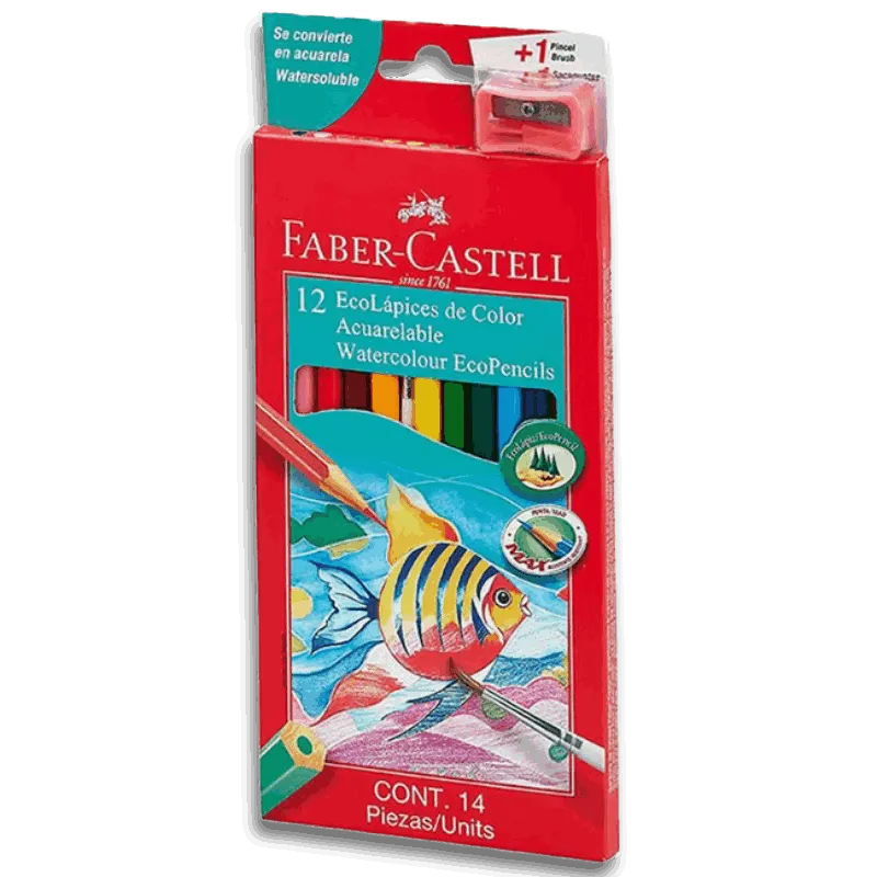 Colores Acuarelables X12 FABER-CASTELL Colores Acuarelables X12 FABER-CASTELL