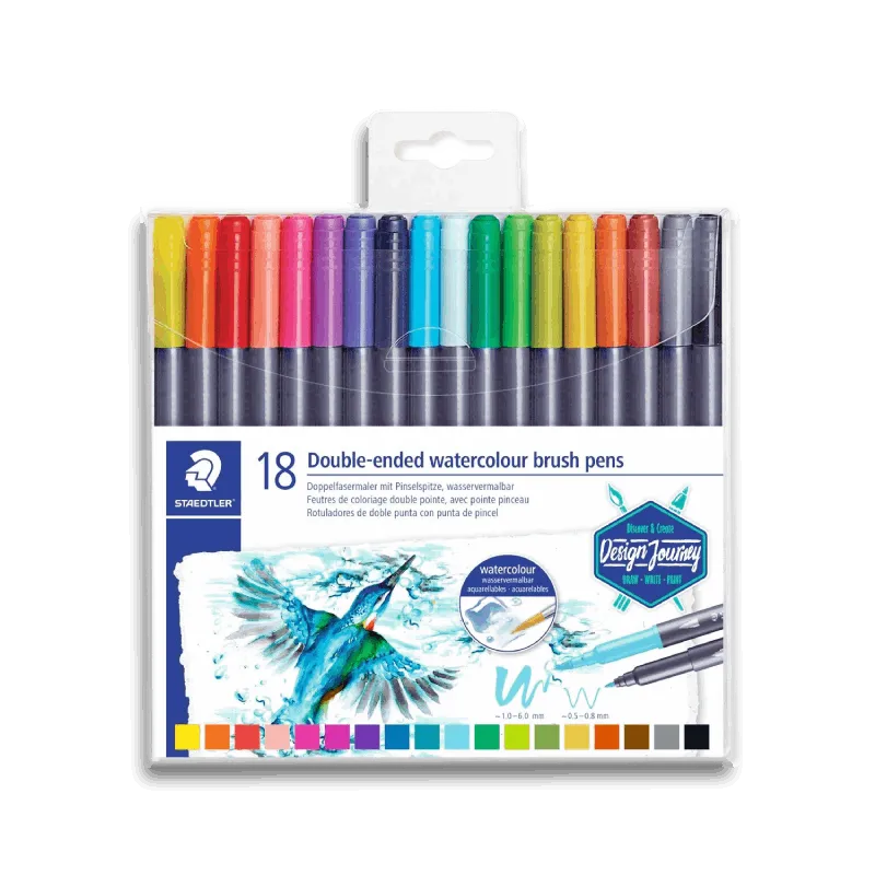 Staedtler Double-ended Watercolour brush pens