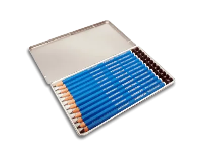 Staedtler Mars Lumograph wood Pencil Graphite X12