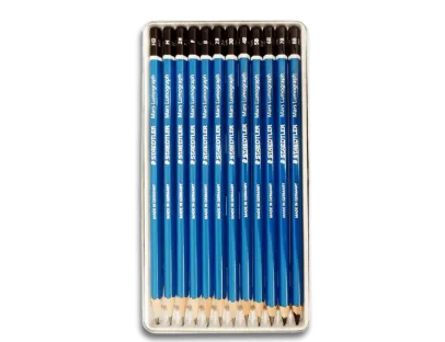Staedtler Mars Lumograph wood Pencil Graphite X12