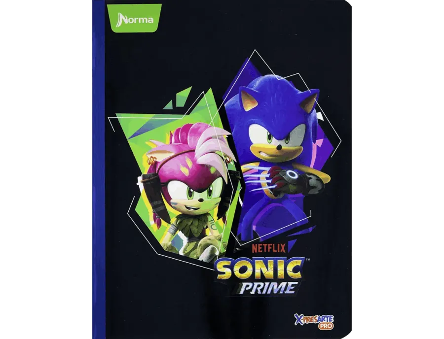 Cuaderno Cosido Sonic 100 Hojas Doble linea NORMA