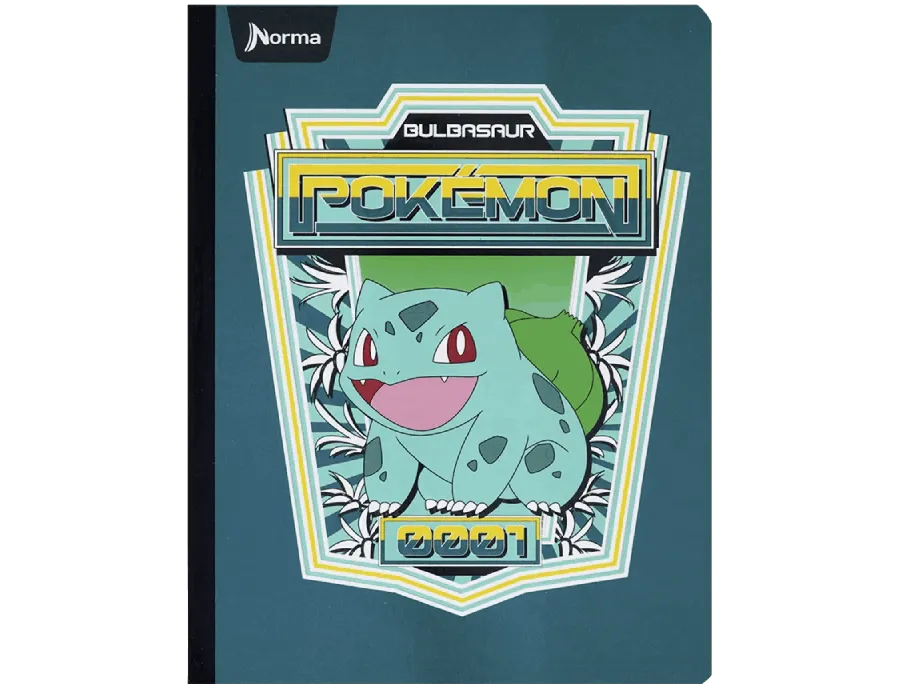 NORMA Notebook Sewing Grid 100 Leaves Pokémon