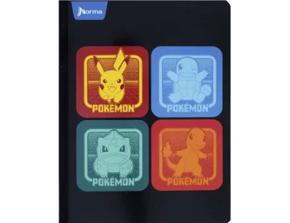 NORMA Notebook Sewing Grid 100 Leaves Pokémon