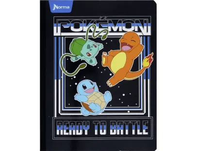 Cuaderno Cosido Pokémon Cuadriculado 100 Hojas NORMA