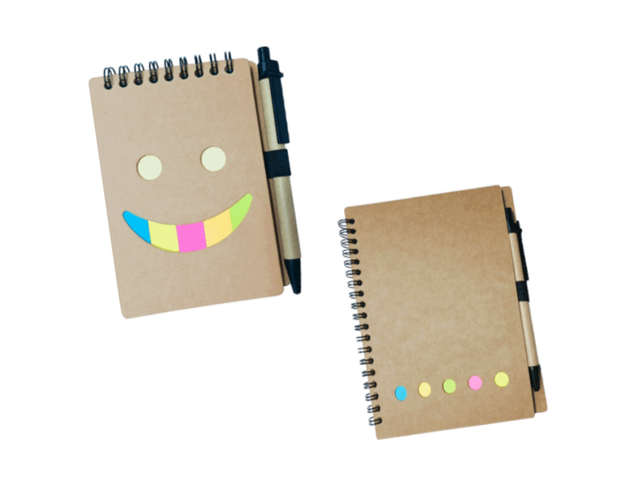 Libreta de apuntes con lapicero