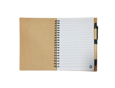 Libreta de apuntes con lapicero