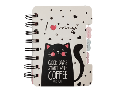 Mini libreta argollada 3 pestañas