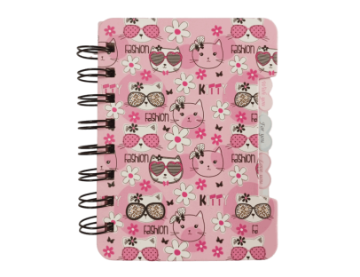 Mini libreta argollada 3 pestañas