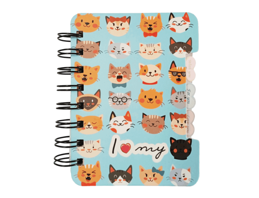 Mini libreta argollada 3 pestañas