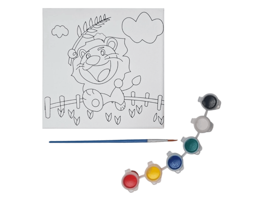 Bastidor infantil 15x15 con pinturas