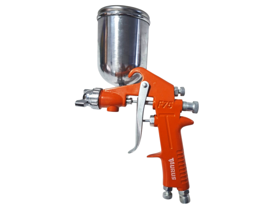Aerógrafo Taurus F-75 Profesional – Copa 400 cc Gravedad + Cabezal Direccionable